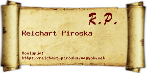 Reichart Piroska névjegykártya